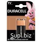 Батарейка Duracell Basic MN1604 (6LR61) 9V Крона, алкалиновая, 1BL