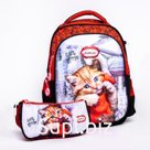 Ранец для девочки, BF красный, 28х16х36 см