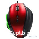 Delux Мышь  &quot;M535&quot; опт. 1000 1500 2000 3000 DPI , USB, 7 кн+скролл , черно-красная