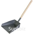 Совок для мусора, металлический, 20*20см, деревянный черенок 60см
