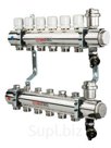 Коллекторная группа VALTEC в сборе, 1х4 вых. Евроконус 3/4