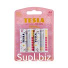 Батарейка алкалиновая Tesla Toys Girl, AA, LR6-4BL, 1.5В, блистер, 4 шт.