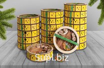 Коробка подарочная круглая из дерева