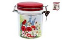 Банка с клипсой для сыпучих продуктов 730мл Мелодия