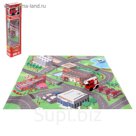 Набор игровой «Пожарная служба», с игровым ковриком и инерционной машиной