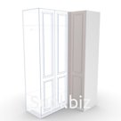 Модуль угловой распашной Классик, 98х60х240, белый/ мдф кашемир soft touch матовый