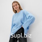 Джемпер вязаный женский MINAKU:Knitwear collection цвет голубой, р-р 46-48