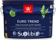 Краска для обоев и стен EURO TREND C мат 9 л