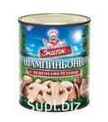 Шампиньоны резаные 800 гр.