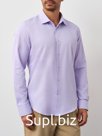 Рубашка Bawer 1SL03  муж. 80% хлопок;20% вискоза  Однотонная Slim Fit (сиреневый 11) Длинный рукав
Артикул: 1SL03-11