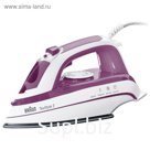 Утюг Braun TS365A, 2200 Вт, керамическая подошва, 30 г/мин, 300 мл, бело-фиолетовый
