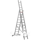 Трехсекционная алюминиевая лестница 3х10 CAGSAN арт.TS190