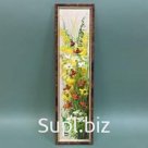 Картина "Цветы", холст, масло, 11*45см.