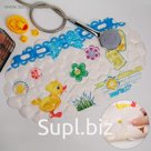 Коврик противоскользящий в ванну на присосках Доляна «Утёнок», 38×68 см