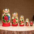 Матрёшка «Хохлома», 5 кукольная, высшая категория