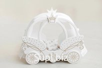 Игрушка детская кровать из коллекции Shining Crown. Цвет: белоснежный шёлк Артикул: 72320