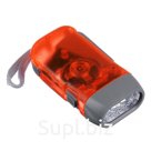 Фонарь электродинамический, пластик 3 LED, размер 9,5*5см