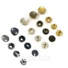 Кнопки пробивные 13 мм кольцевые № 203 латунь с покрытием