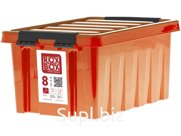 Ящик сплошной 335×220×155 мм, объем 11.42 л., арт.: Rox Box 8, оранжевый, код: 21768