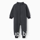 Комбинезон для мальчика, тёмно-серый, рост 86-92 см МИКС