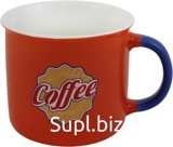 400ml Joy of Coffee Mug Color: Orange