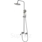 Душевая система Fmark FM2407, тропический душ, душевой набор, смеситель, латунь, хром