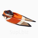 Платок плиссированный женский MINAKU, размер 70×70, тёмно-синий