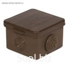Коробка распределительная TUNDRA, 65х65х45 мм, IP54, открыт. установки, с мембр., цвет дуб
