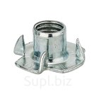 Гайка мебельная забивная оцинкованная М 6 мм