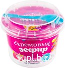 Изделие кондитерское сахаристое марки "Всегда готовь!" "Кремовый зефир со вкусом клубника со сливками" 0,13 кг по 36 шт