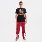 Пижама новогодняя мужская KAFTAN "New year", цвет красный/чёрный, размер 54