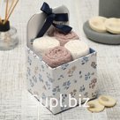 Салфетки махровые «Этель» Enough, 4 шт., 30×30 см, хлопок 100%, бежевые/белые