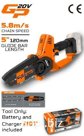 CORDLESS PRUNING SAW (INDUSTRIAL) - 4AH BATTERY 2PCS AND 1 PC CHARGER [ 92 + 115 + 115 + 55 =
377]