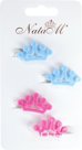 4 hairpins crowns. Size of 1 piece: 3x1.8x0.3 cm.