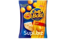 КУКУРУЗНЫЕ ШАРИКИ "СЫРBALL" со вкусом СЫРА 1/21 шт./80 гр, РУССКАЯ КАРТОШКА