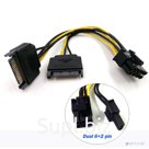 Orient C588, Переходник питания для PCI-Ex видеокарт 2 x SATA 15pin M -&gt; 8pin 6pin+2pin