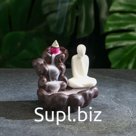 Подставка для благовоний TAKE IT EASY «Мудрец», набор благовоний конусы, стелющийся дым, 10×10×9 см