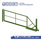 Откатные ворота H 2,0 м L 4,0 м / ППК RAL 6005 - зеленый мох