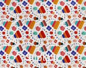 Happy Birthday wrapping paper, 70x100cm, 80g, white