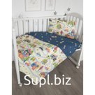 Постельное бельё детское «Город», размер 60x120 см, 112x147 см, 40x60 см