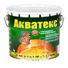 Защитно-декоративное покрытие для древесины бесцветное Акватекс, 9 л