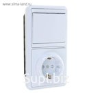 Блок комбинированный TDM БКВР, 1 клавиша, с з/к, с з/ш