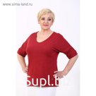 Туника женская, размер 56, цвет бордо