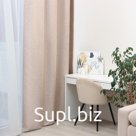 Штора портьерная Этель Natural 130*300 см, цв.бежевый, рогожка/блэкаут, пл. 275 г/м2
