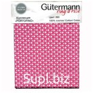 647586 Ткань коллекция 'Portofino', 48х50см, 100% хлопок Gutermann (890 ярко-розовый/белый горошек)