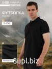 Футболка - поло мужская Resport, р. 50, цвет чёрный, спортивная
