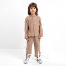Костюм (рубашка и брюки) детский KAFTAN «Муслин», размер 34 (122-128 см), бежевый