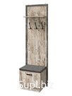 Прихожая Амели с вешалкой, 592х458х2016, Дуб юкон/Бетон темный