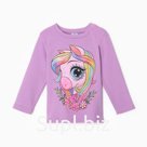 Лонгслив для девочки, цвет сиреневый, рост 86 см