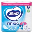 Туалетная бумага Zewa Plus двухслойная белая 4 рулона 1/24